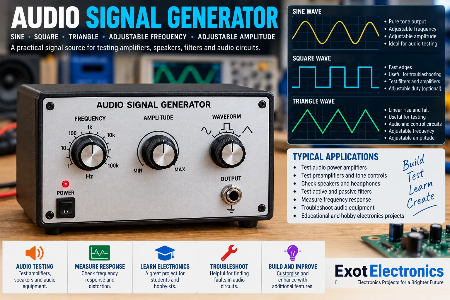 DIY audio signal generator