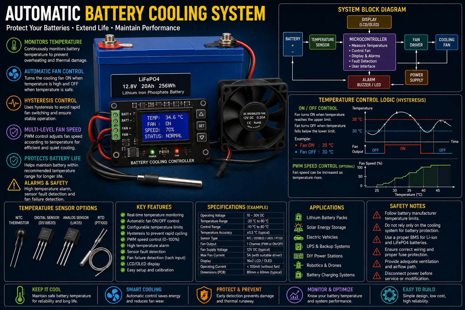 Automatic Battery Cooling System