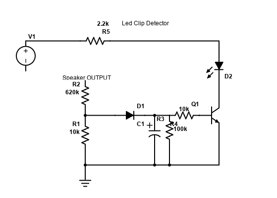 Clip LED indicator schematic