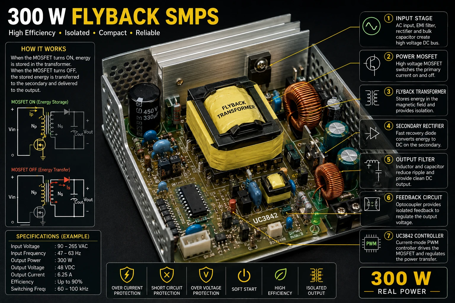 300 W Flyback SMPS