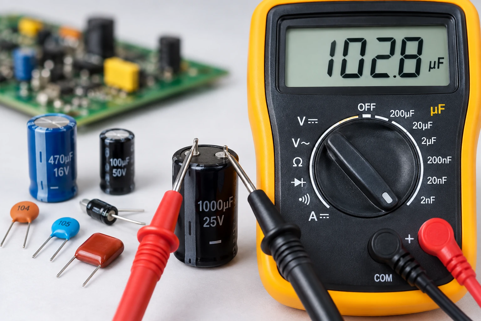 How to Test a Capacitor with a Multimeter